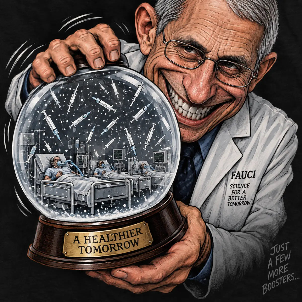 Fauci Snowglobe